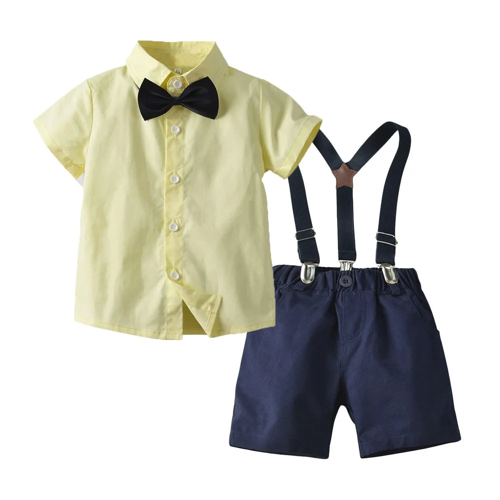 Boy Shirt and Shorts Summer Wedding/Ceremony Set