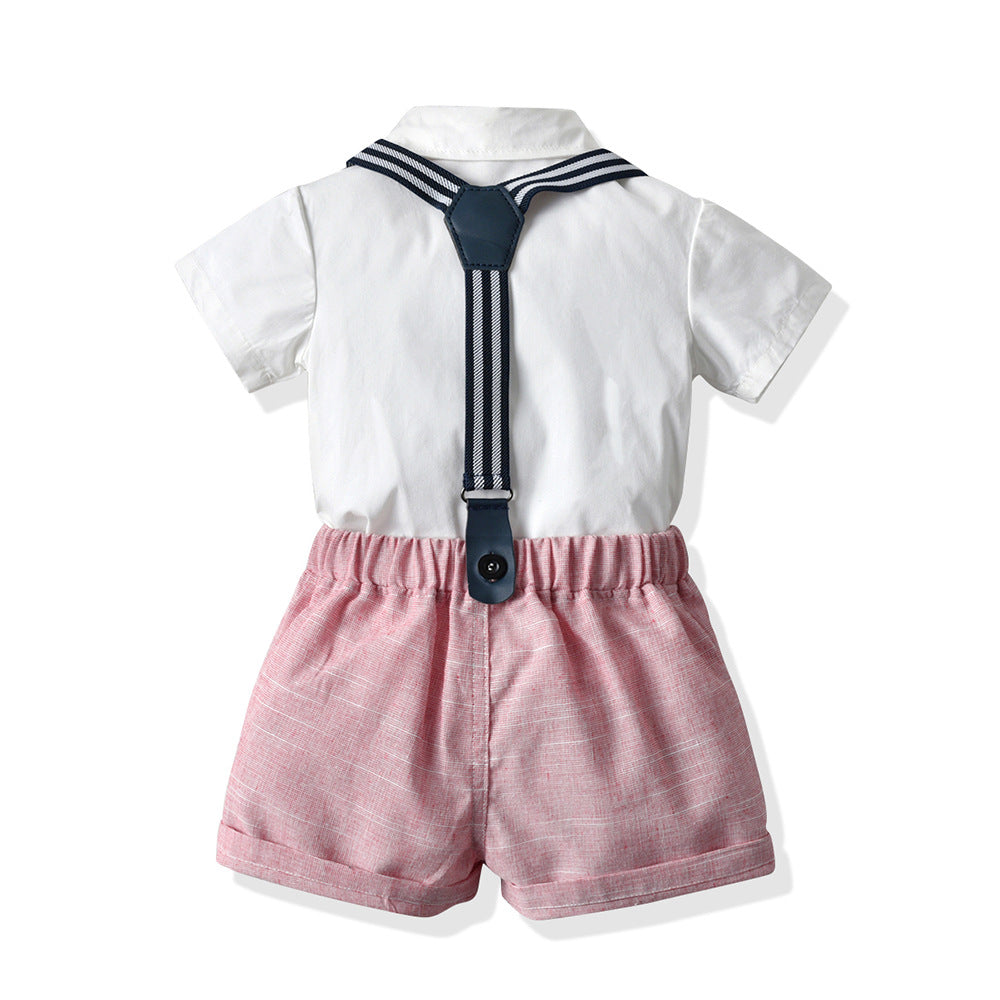 Boy Shirt and Shorts Summer Wedding/Ceremony Set