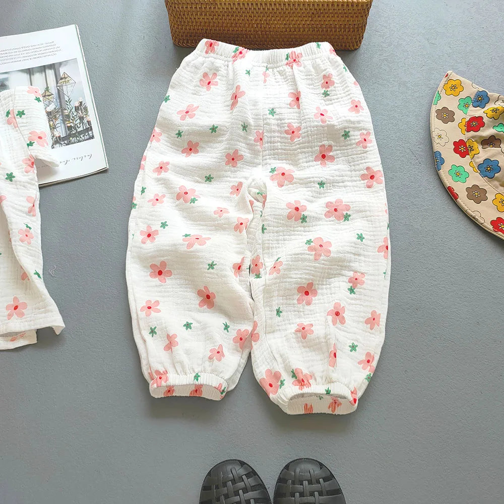 Unisex Summer Breathable Cotton Linen Loose Harem Pants