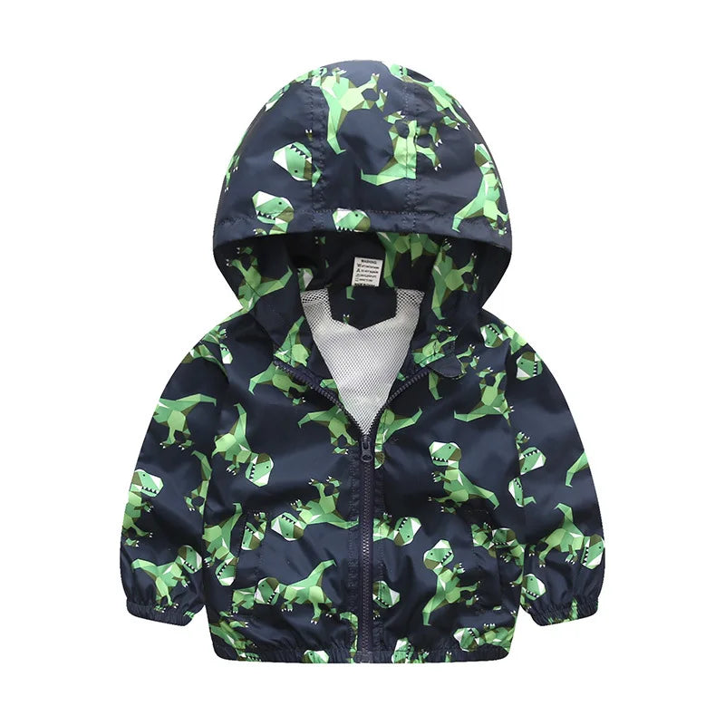 Children's Unisex Autumn/Spring Outerwear Cute Dinosaur Jackets