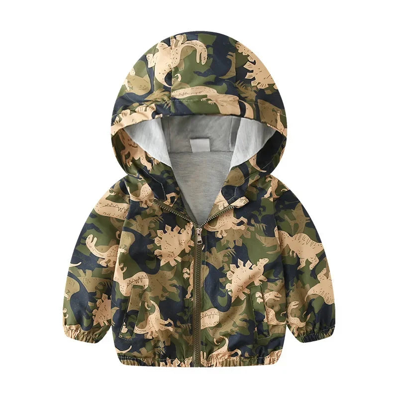 Children's Unisex Autumn/Spring Outerwear Cute Dinosaur Jackets