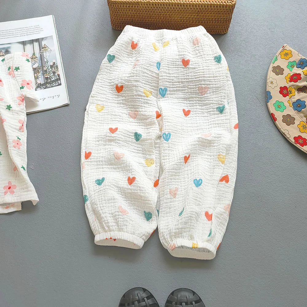 Unisex Summer Breathable Cotton Linen Loose Harem Pants