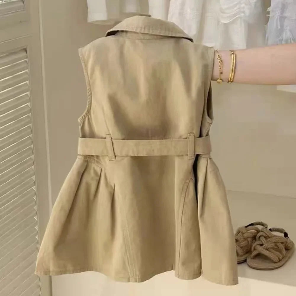 Girls Windbreak Summer Sleeveless Dress