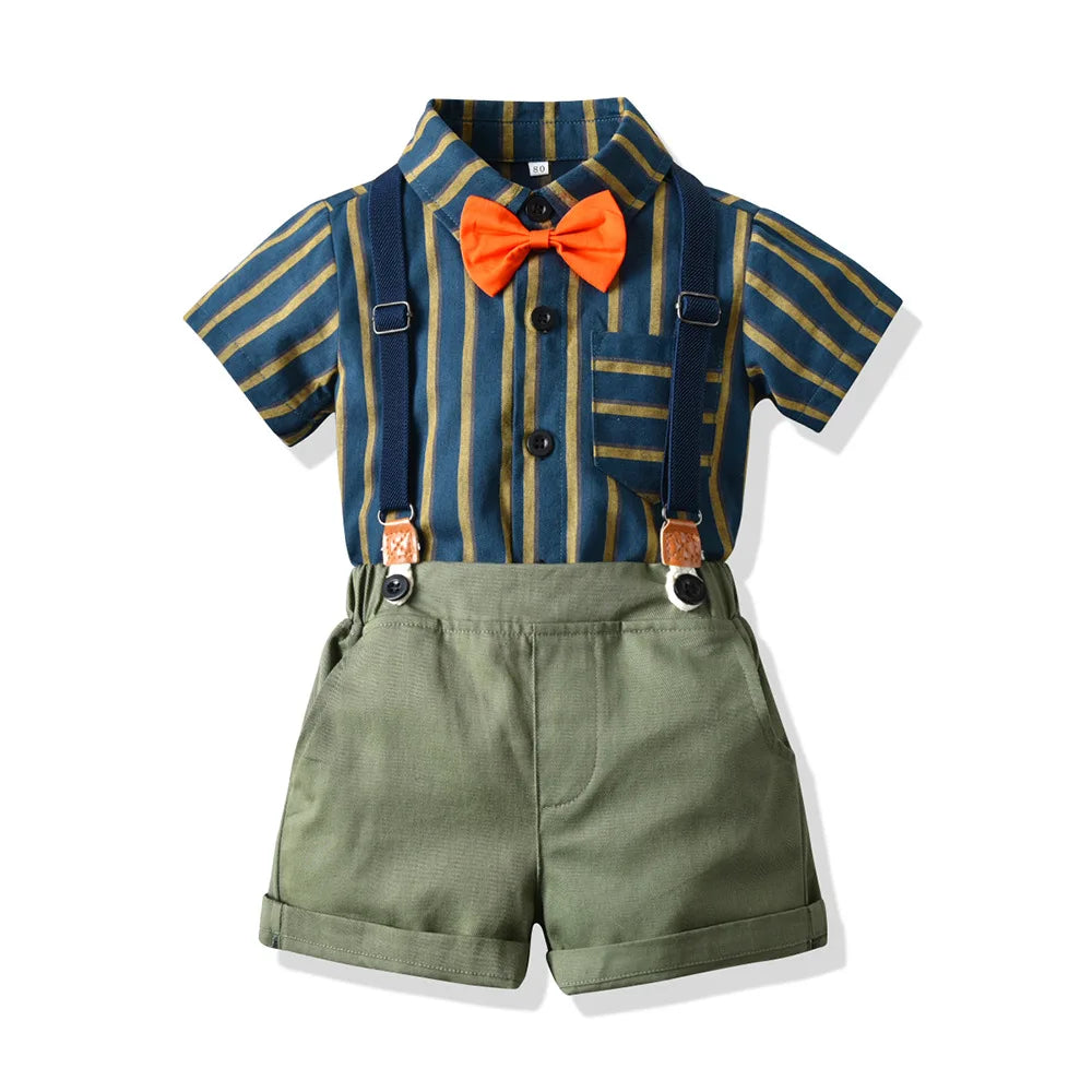 Boy Shirt and Shorts Summer Wedding/Ceremony Set