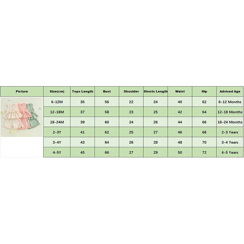 Lioraitiin Toddler Girl Summer Clothes Solid Color Bow Round Neck Tank Tops + Elastic Waist Ruffled Shorts Set