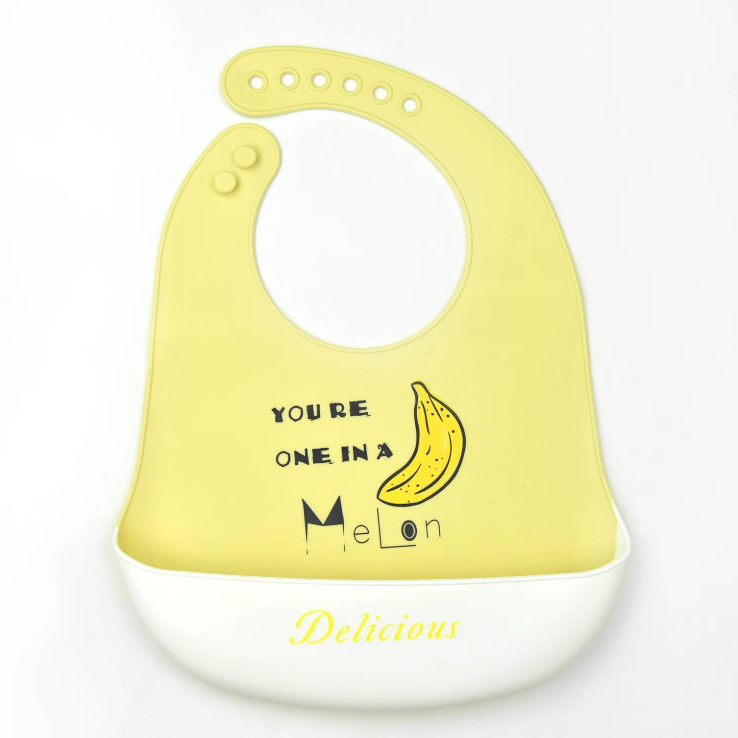 Newborn Adjustable Cartoon Printed Waterproof Soft Silicone Bib