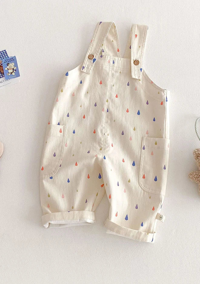 Unisex New Spring Polk Dot/Striped Overalls