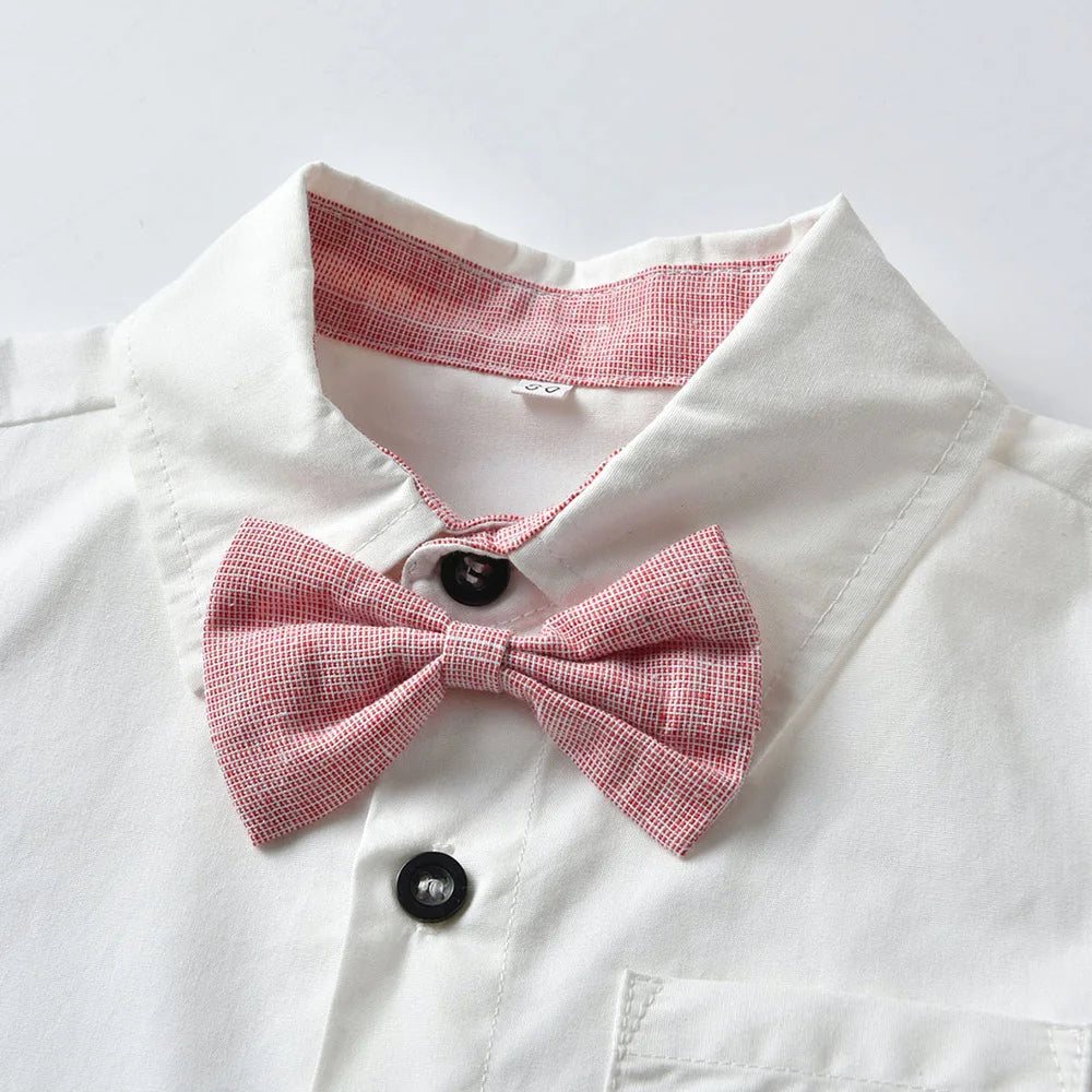 Boy Shirt and Shorts Summer Wedding/Ceremony Set