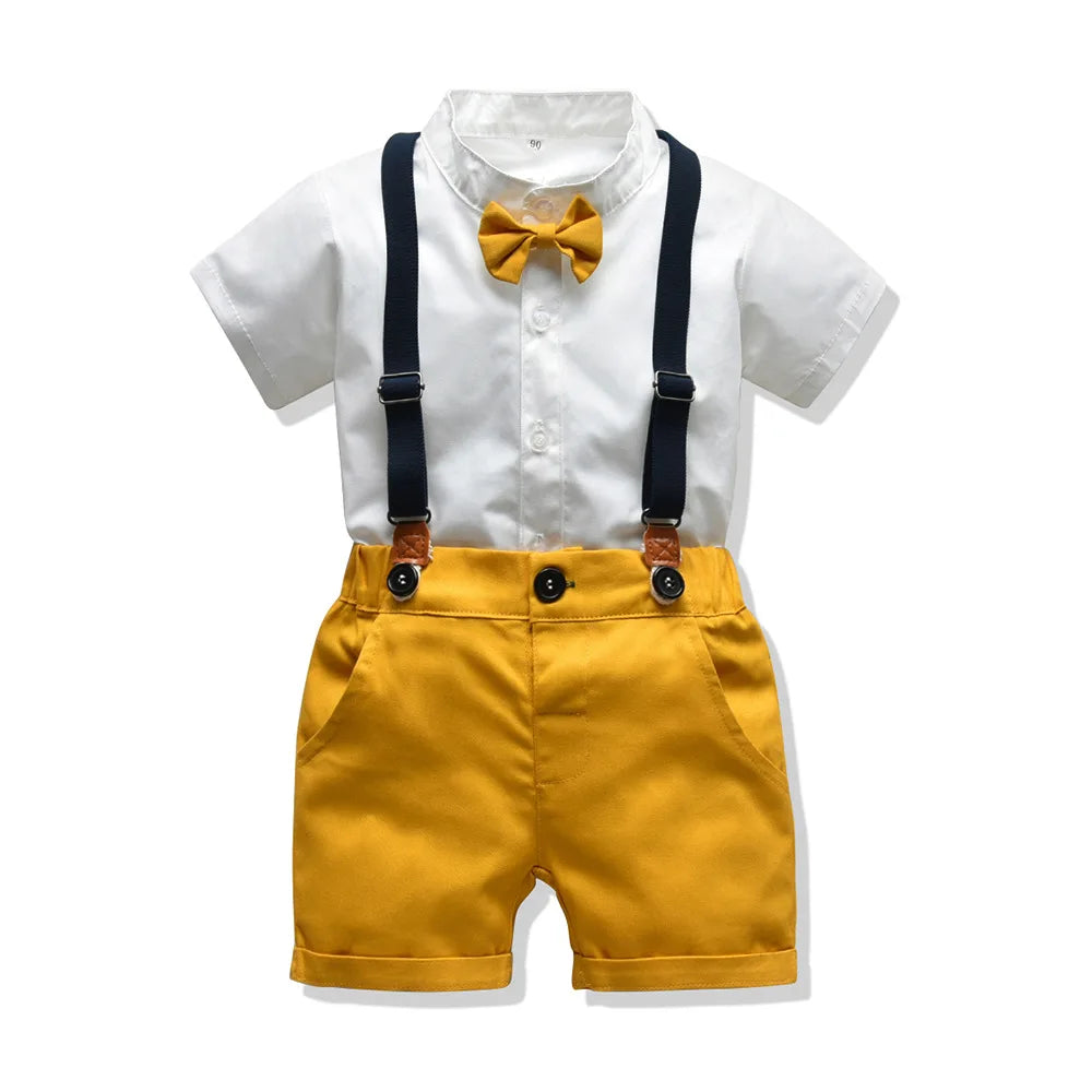 Boy Shirt and Shorts Summer Wedding/Ceremony Set