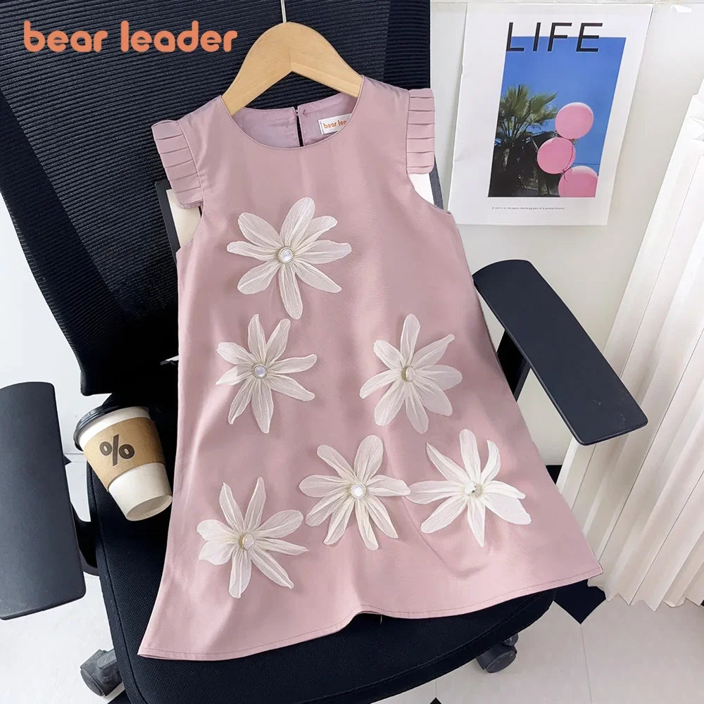 3D Girls Princess Flower Dress