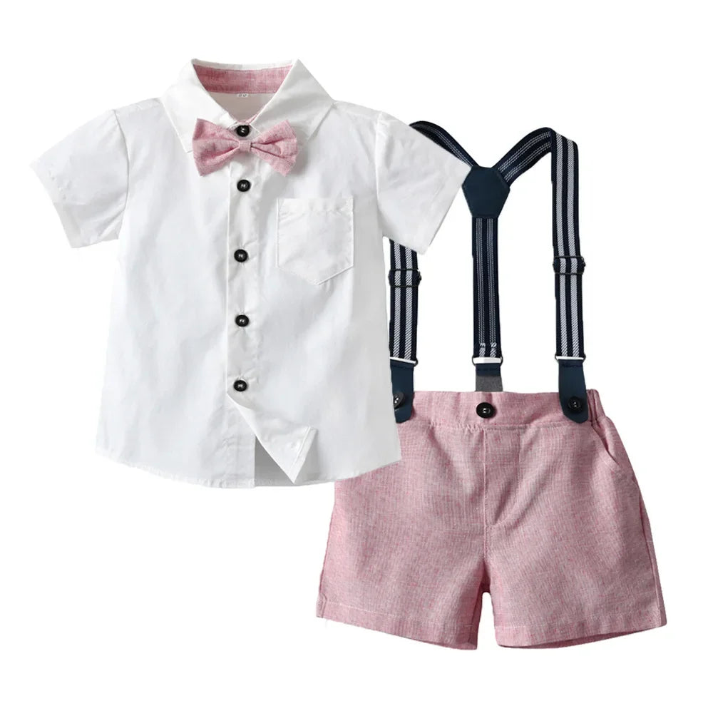 Boy Shirt and Shorts Summer Wedding/Ceremony Set