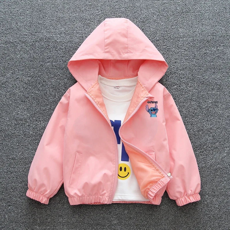 Lilo and Stitch Children Girls and Boys Hooded Jacket