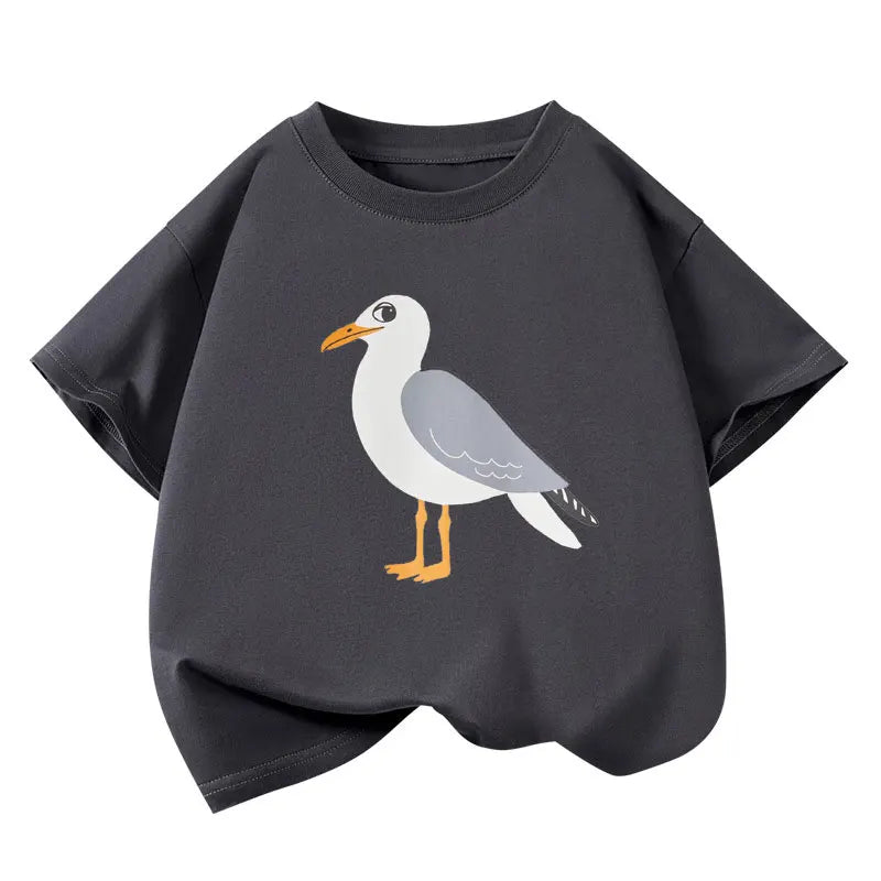 Kids Tees Fashion Cartoon Print T-shirts for Boys/Girls Summer 2025