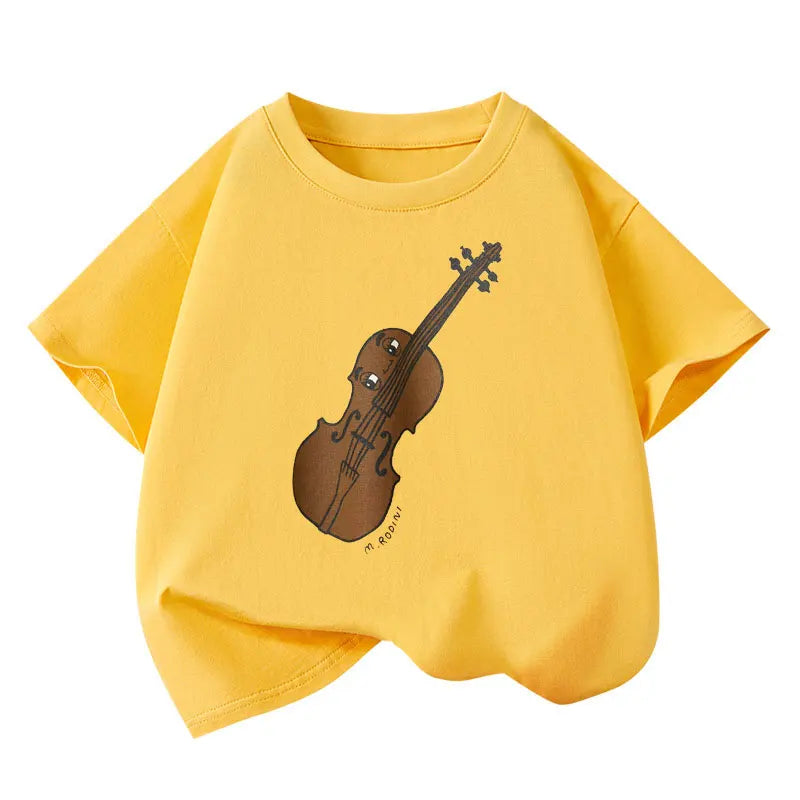Kids Tees Fashion Cartoon Print T-shirts for Boys/Girls Summer 2025