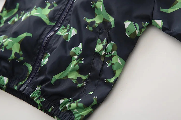 Children's Unisex Autumn/Spring Outerwear Cute Dinosaur Jackets