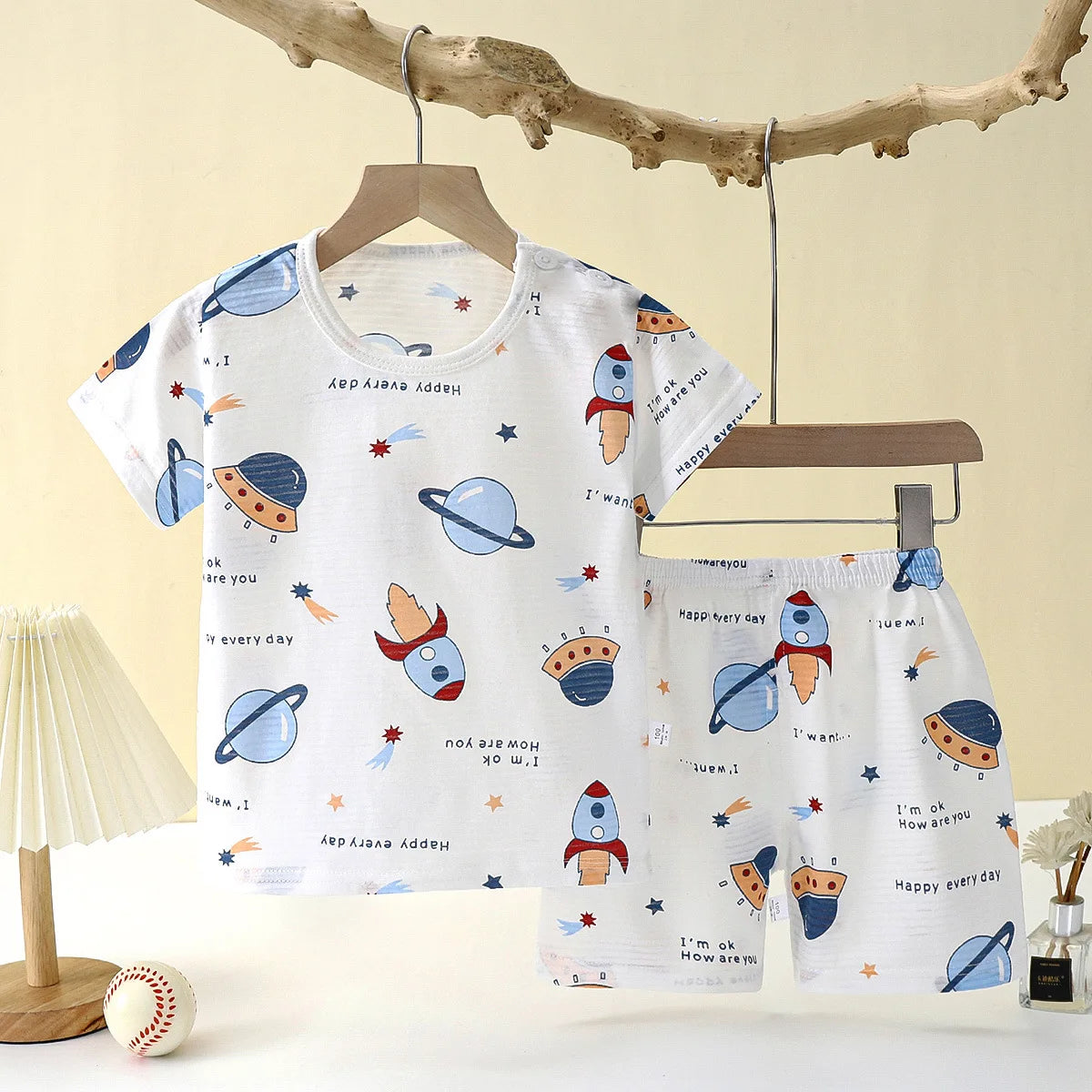 Unisex 2pc Sleepwear Set Soft/Breathable
