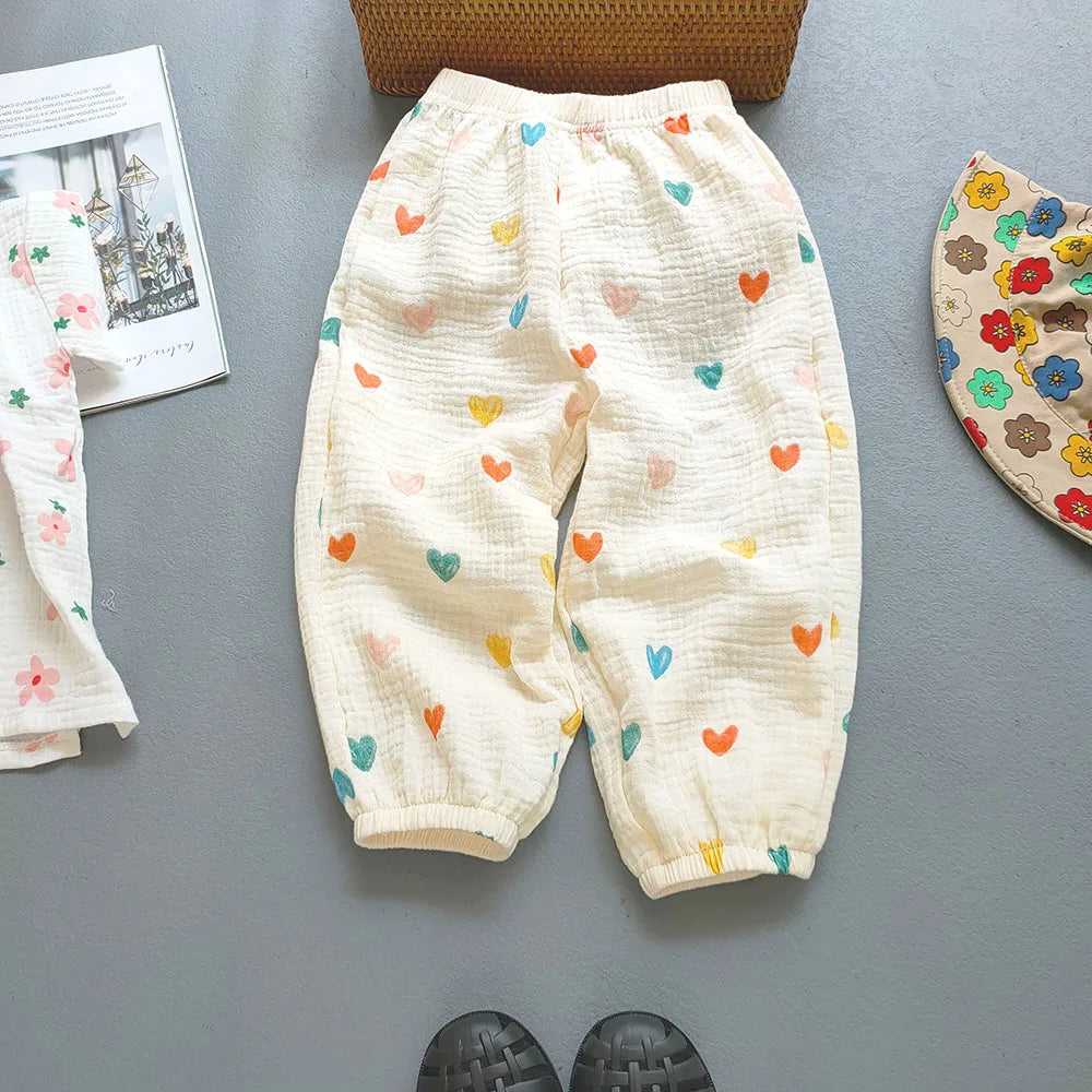 Unisex Summer Breathable Cotton Linen Loose Harem Pants