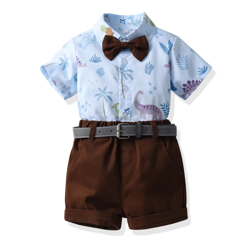 Boy Shirt and Shorts Summer Wedding/Ceremony Set