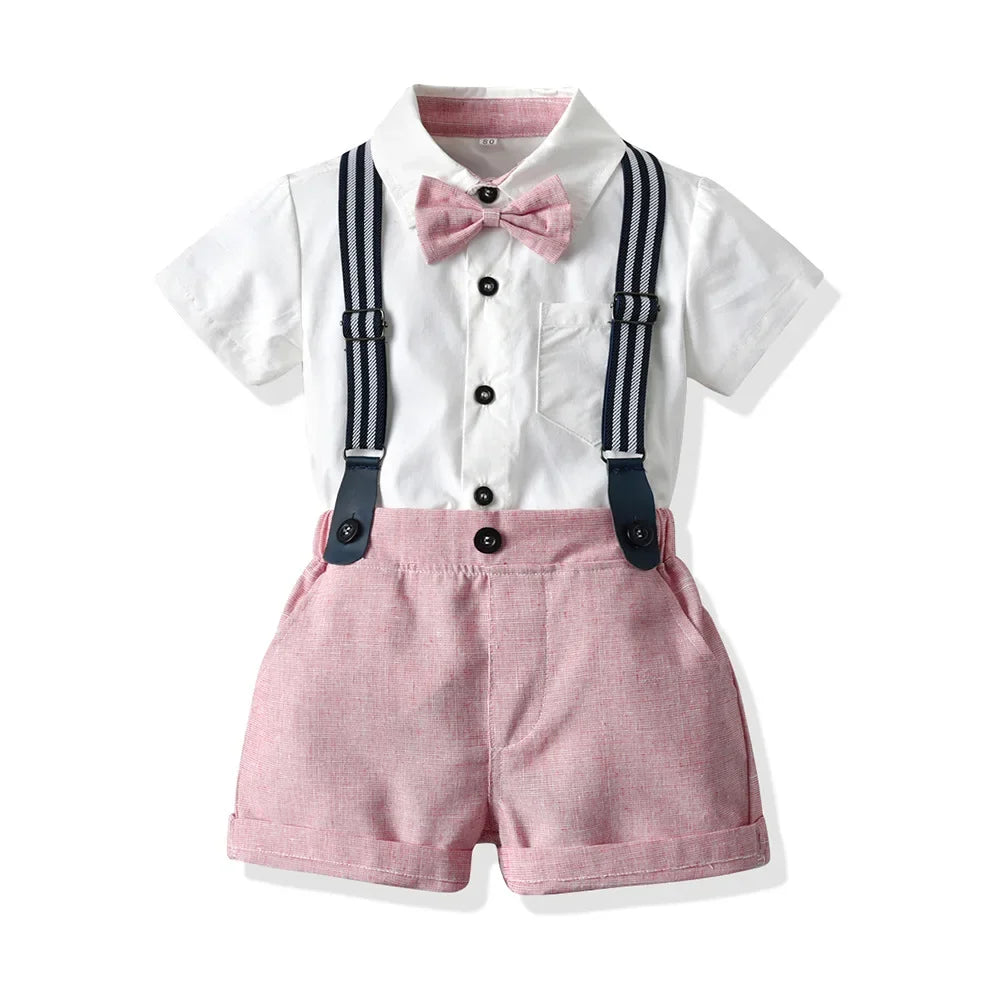 Boy Shirt and Shorts Summer Wedding/Ceremony Set