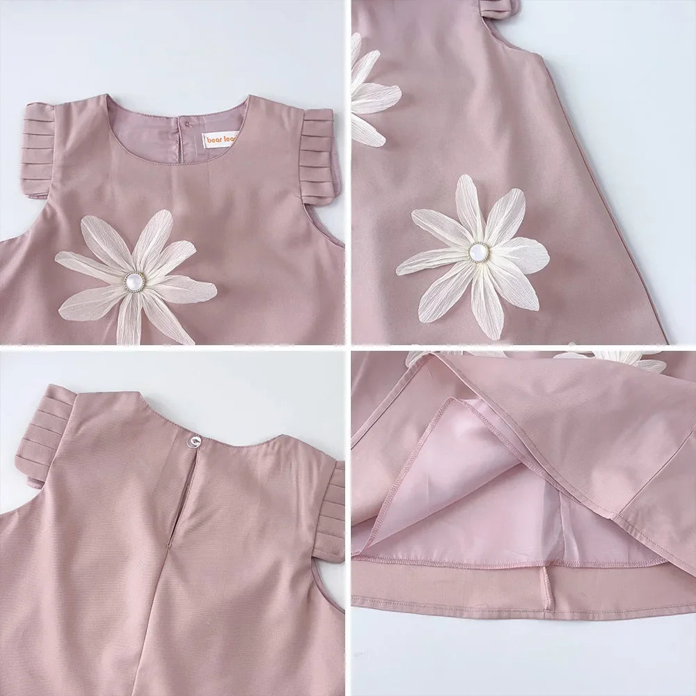 3D Girls Princess Flower Dress