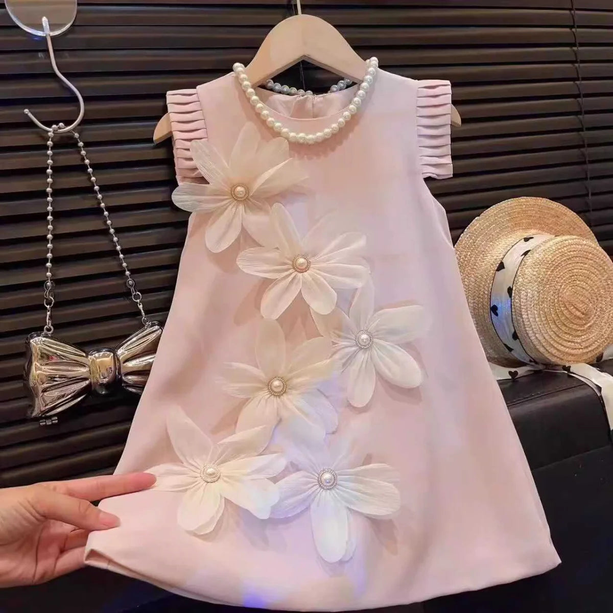 3D Girls Princess Flower Dress