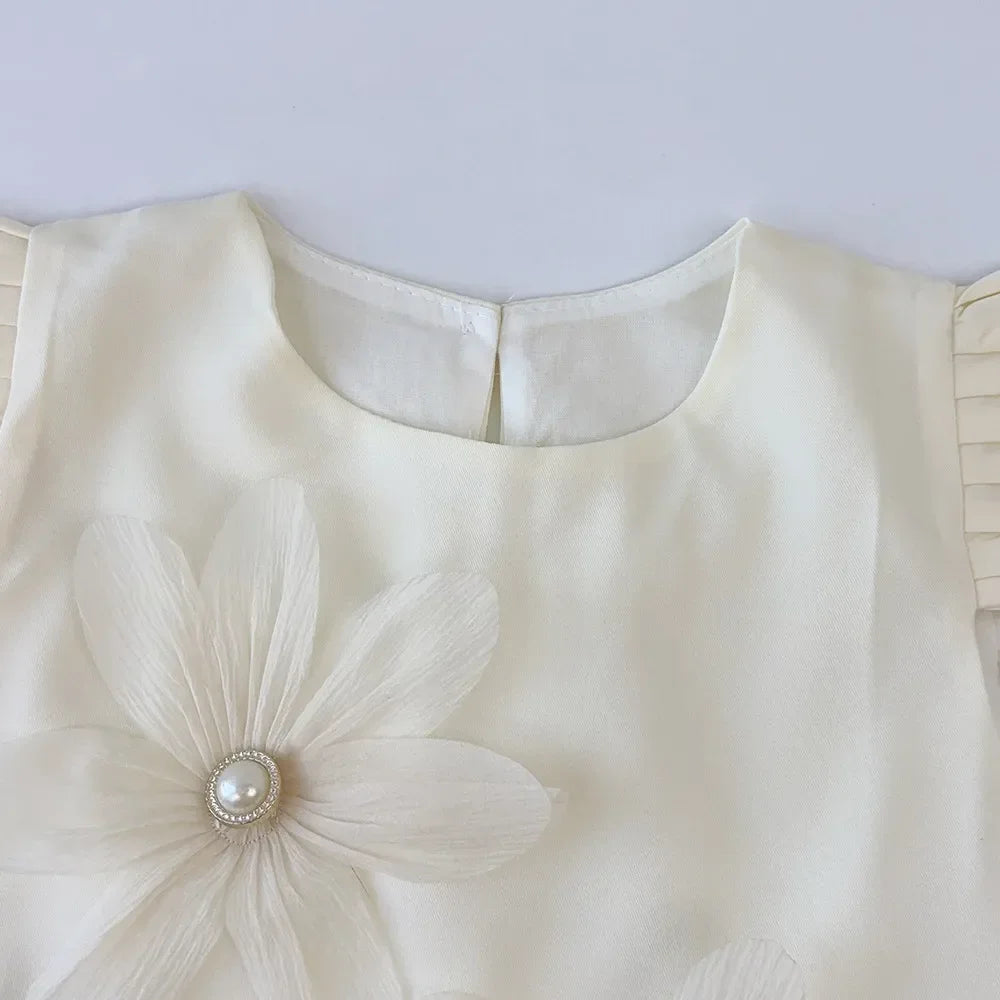 3D Girls Princess Flower Dress