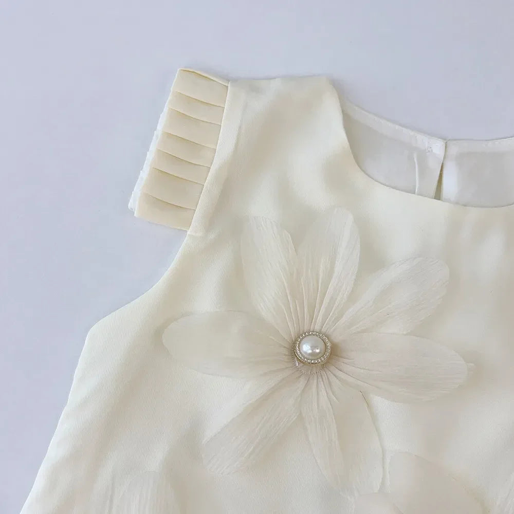 3D Girls Princess Flower Dress