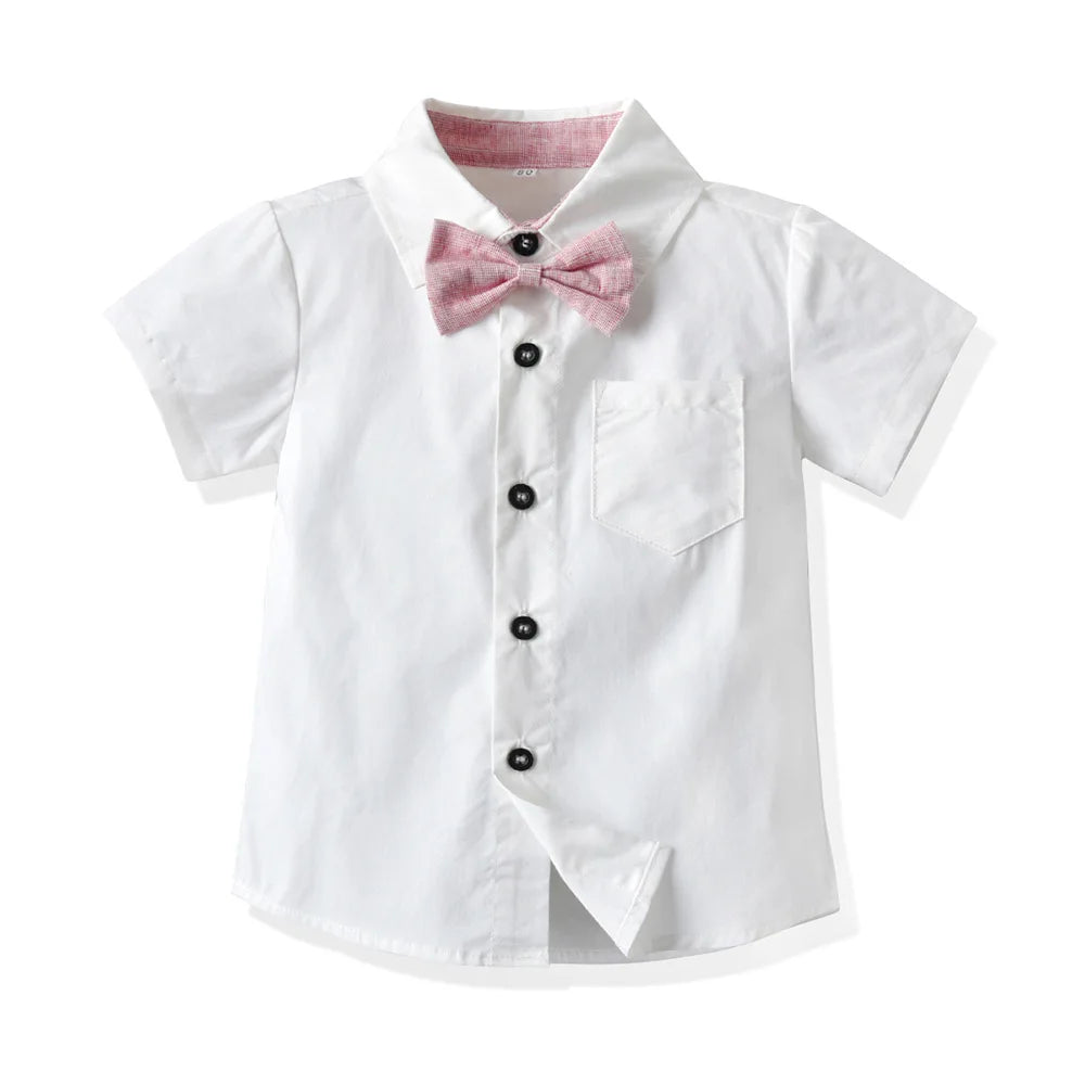 Boy Shirt and Shorts Summer Wedding/Ceremony Set