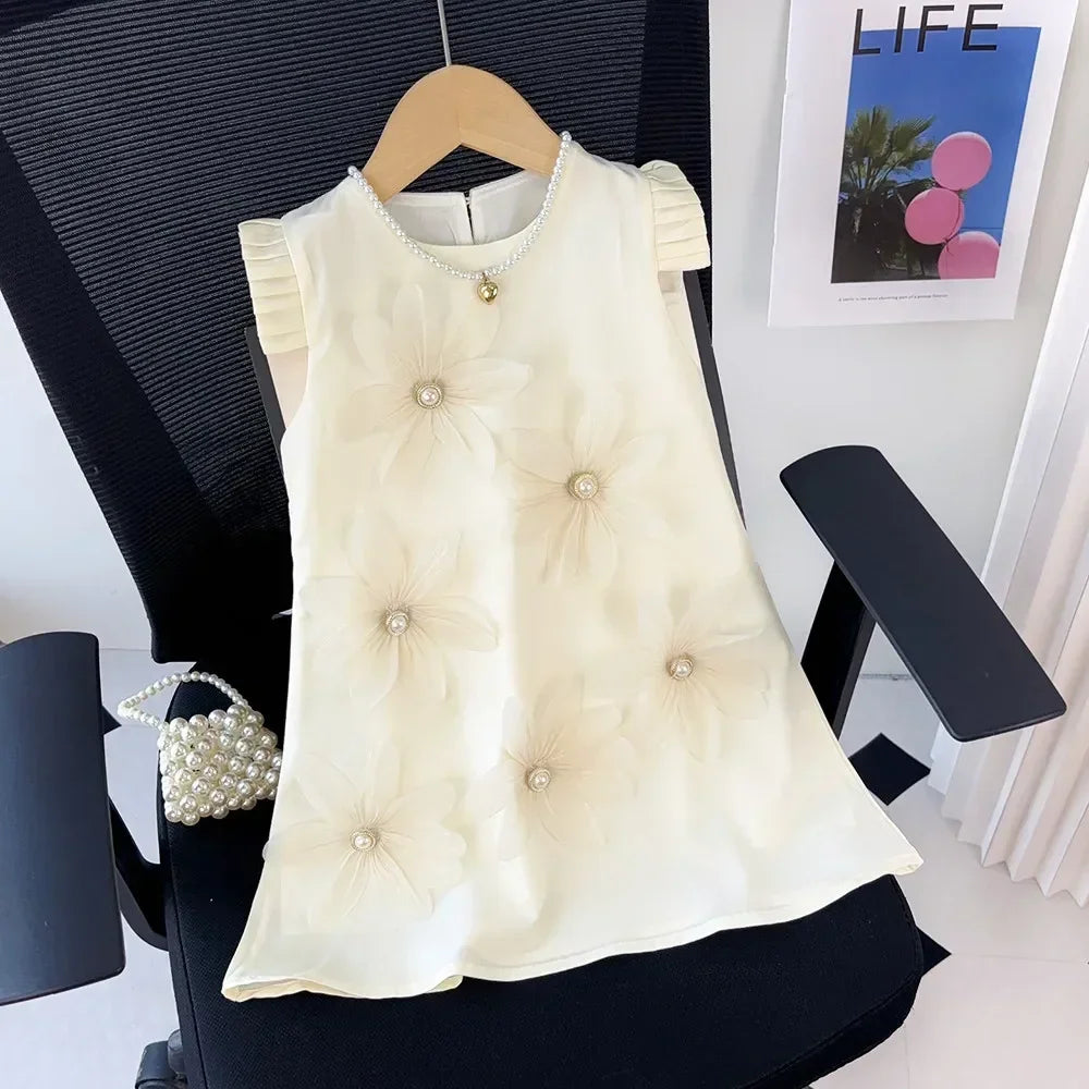 3D Girls Princess Flower Dress
