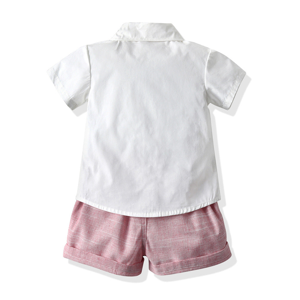 Boy Shirt and Shorts Summer Wedding/Ceremony Set