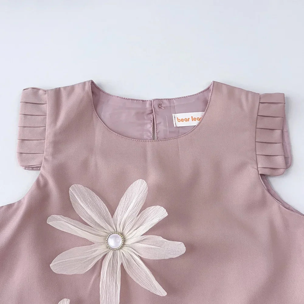 3D Girls Princess Flower Dress