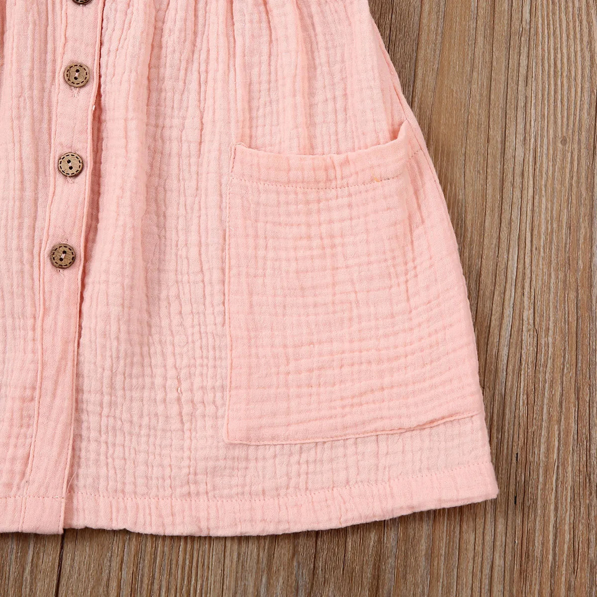 0-6 Years Toddler/Kid Baby Girl Cotton Summer Dress w/ Ruffled Sleeves