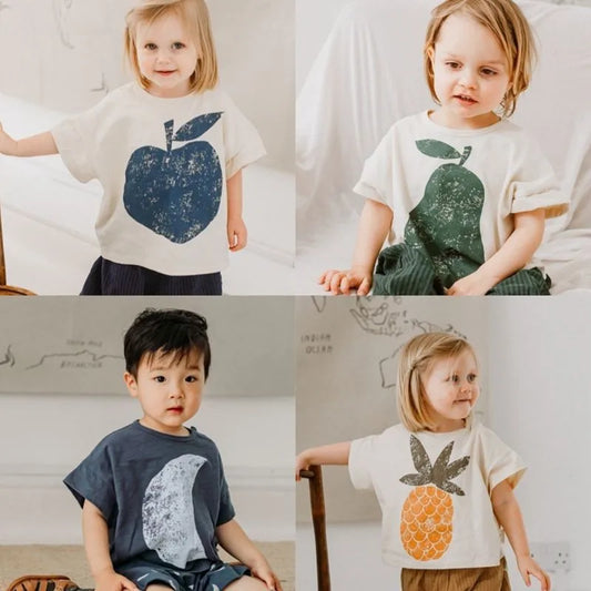 Toddler T-shirts Casual Sports Shirt For Babies Boys and Girls