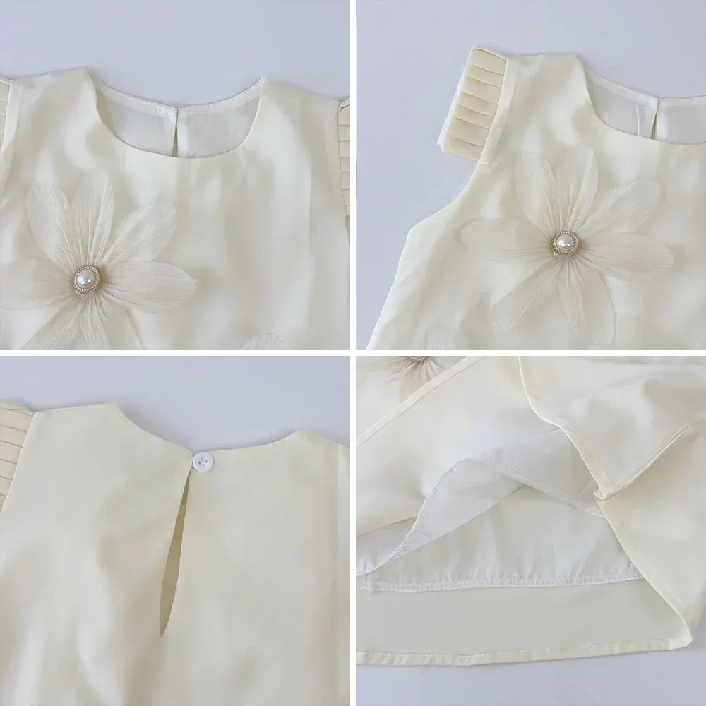 3D Girls Princess Flower Dress