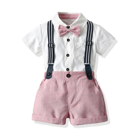 Boy Shirt and Shorts Summer Wedding/Ceremony Set